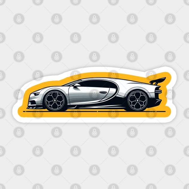 Bugatti Chiron Sticker by Vehicles-Art